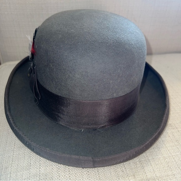 One Fresh Hat 100% Wool Classic Bowler Hat Size Small - Picture 4 of 9